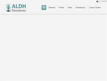 Tablet Screenshot of aldhelevadores.com.br